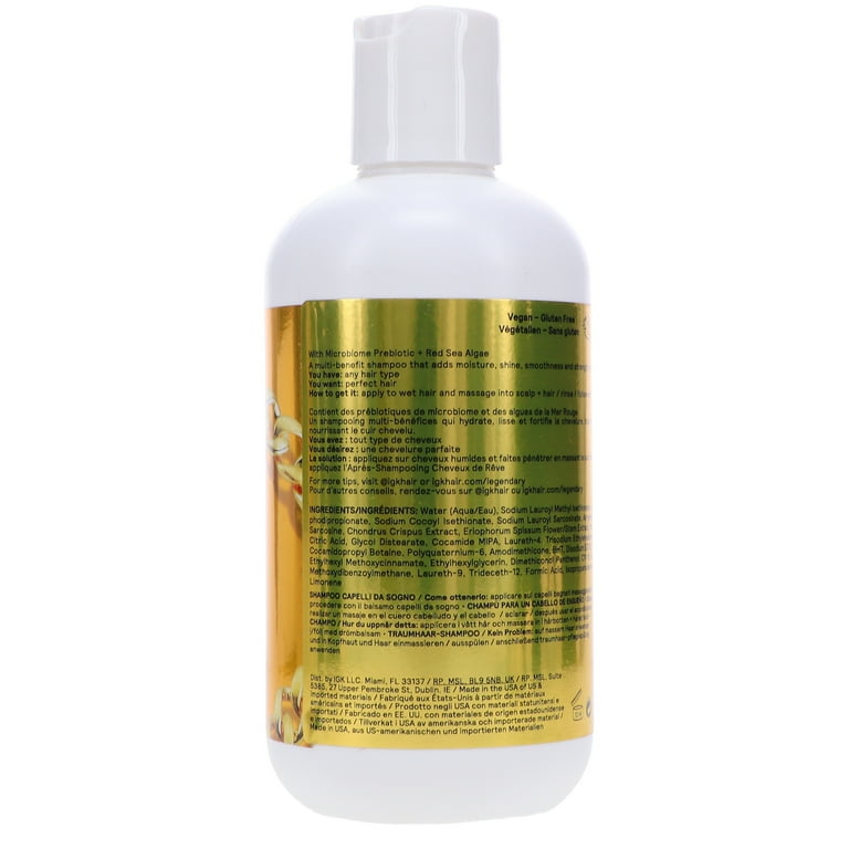 IGK, Legendary Dream Hair Shampoo, 8 oz, Moisture Shine Bounce - Walmart.com