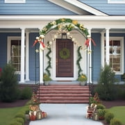 Skypatio Archway Decor Metal Garden Arch Trellis, Dark Green, 7'8 H x 4'5 W