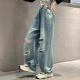 thumbnail image 4 of THJRPQJFD Girls Jeans Size 14-16 Ripped Jeans for Teens Jeans Girls 10-12 Black Pants Boys Toddler Boy Winter Clothes 24 Month Boy Clothes Girls, Light Blue 10-11 Years, 4 of 8