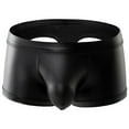 thumbnail image 1 of PEASKJP Men's Classic Trunk Soft Breathable Trunk No Fly Pouch,Black M, 1 of 4