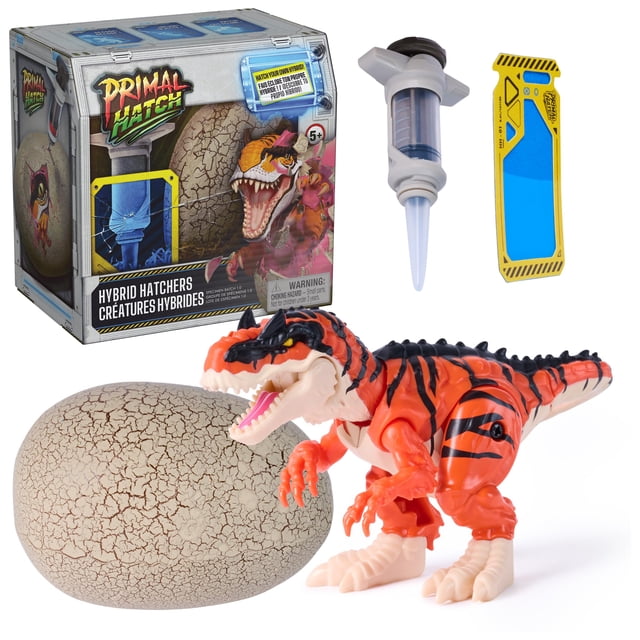 Dinosaurio y huevo Toy Primal Hatch Hybrid Hatchers