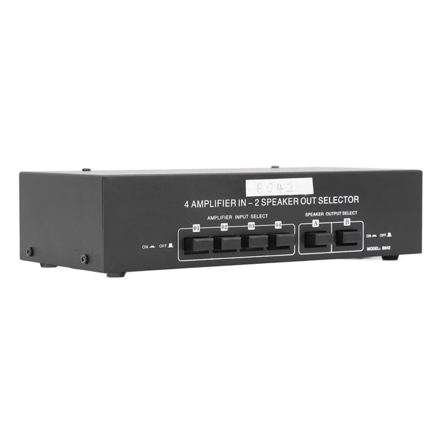 Passive Selector Switch, 10Hz-50KHz Sound Quality Audio Selector Box for Playing