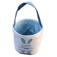 thumbnail image 2 of New Home Essentials Easter Basket Holiday Rabbit Bunny Printed Canvas Gift Carry Candy Bag, 2 of 3