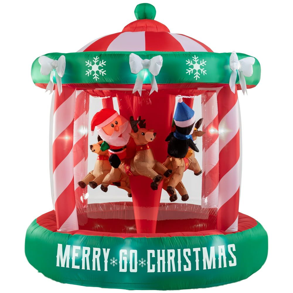 Holiday Time 7` Carousel Inflatable by Gemmy Industries  Walmart.com