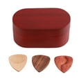thumbnail image 2 of Caja de púas de guitarra de madera, caja de púas de guitarra de madera, juego de caja de púas de guitarra de madera, soporte para púas de guitarra, características líderes en su clase, 2 of 8