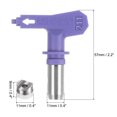 thumbnail image 3 of Unique Bargains 2 Packs Reversible Spray Tips for Airless Sprayer 211 Paint Spray Nozzle Tips Sprayer Machine Parts, Purple, 3 of 6