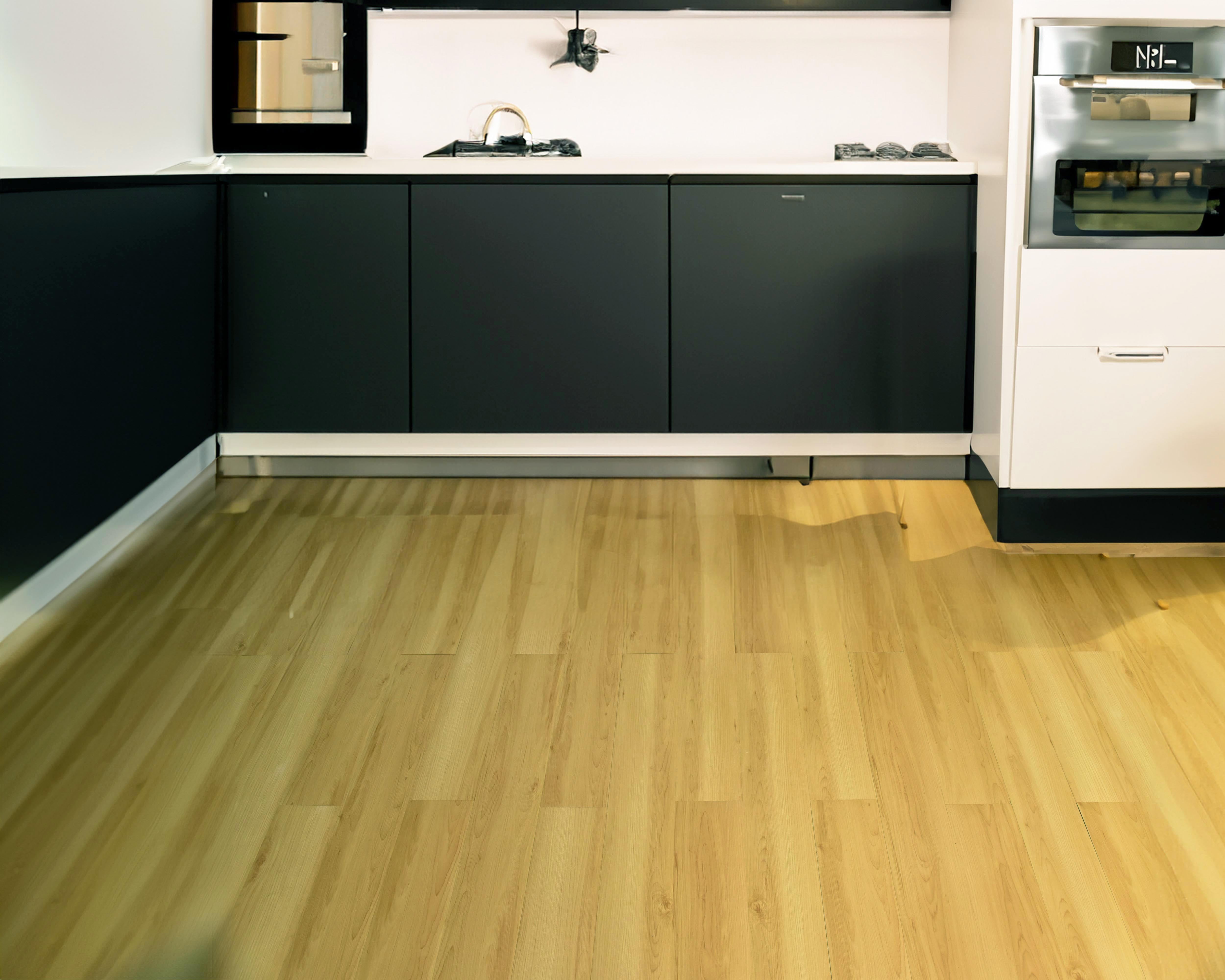 Peel and Stick Vinyl Flooring Planks, Beige, 36" x 6", 36-pack/54 sq ft