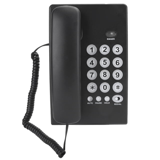 Teléfono Fijo NikouMX KXT504 Portátil con Función Flash para Empresas Familiares