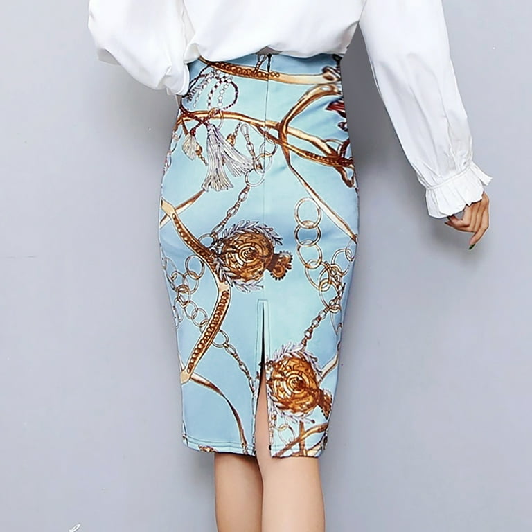Patterned stretch skirt 2025