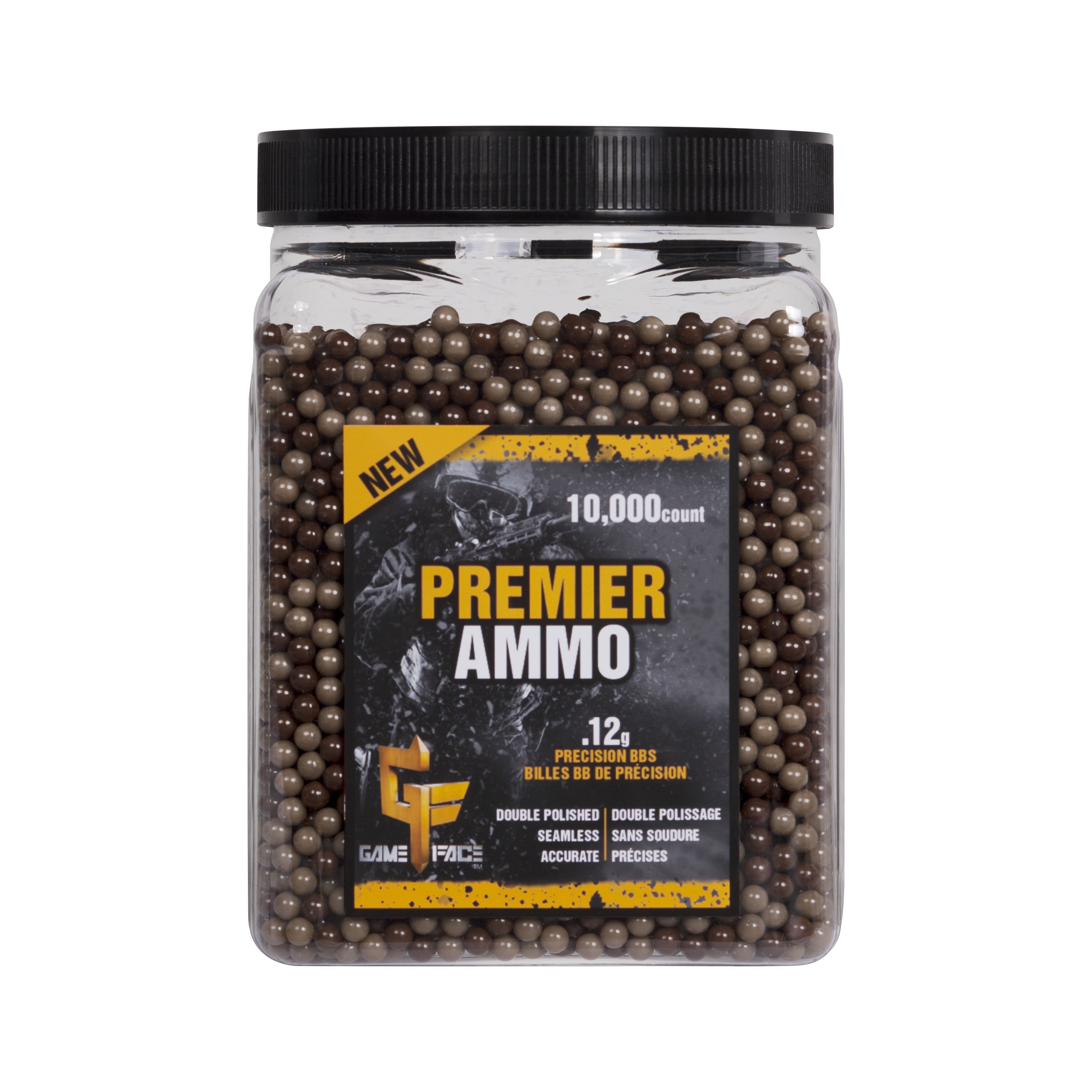 Gameface Camo Airsoft BBs by Crosman 12gr ammo, 10,000ct