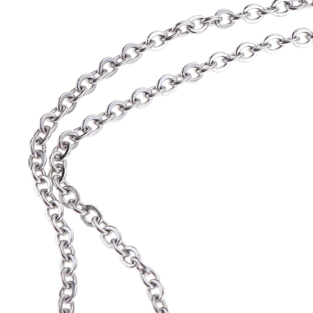 HILABEE Stainless Steel Jewelry Findings - Pack of 3-5 Flat Round Pieces 3 Pcs