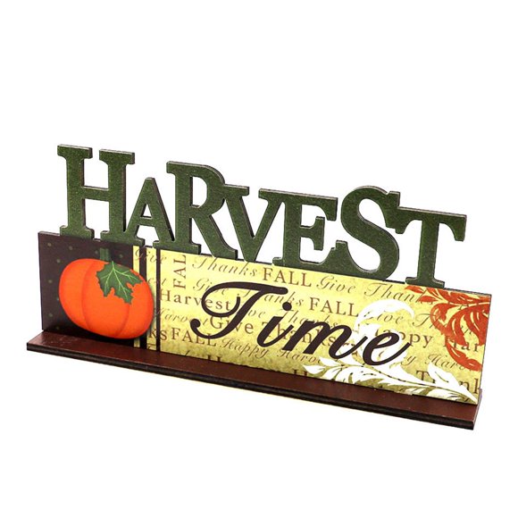 Tablero decorativo con letras para decoración de cosecha de otoño, decoración rústica para el hogar, letrero de escritorio para fiestas, festivales, Estilo F