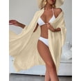 thumbnail image 2 of Swimsuit Cover Up for Women Plus Size Button Up Shirts Chiffon Kimono Cardigan Casual Beach Cover Ups Shermie, 2 of 6
