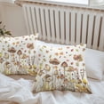 thumbnail image 4 of Boanket Outdoor Pillow Covers 20 x 20 Inches, Fall Mushroom Waterproof Throw Pillow Cover Set of 2, Watercolor Maple Leaf Botanical Decorative Square Cushion Covers for Patio/Tent/Couch/Garden, 4 of 7