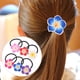 thumbnail image 3 of 12 piezas de material cerámico con forma de frangipani, aro para el pelo con flores, cuerda para el pelo, banda de goma negra con flores, 3 of 8