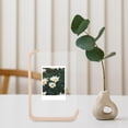 thumbnail image 4 of COMPUKAS Double Sided Acrylic Photo Frame with Wooden Base for Home Table Display in Beige, 4 of 8