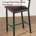 thumbnail image 5 of Danolapsi Counter Height Bar Stools Set of 2,Counter Stools with Back and Thickened Metal Legs,Upholstered PU Leather Counter Height Barstools with Footrest,Comfortable Modern Chairs for Kitchen, 5 of 8