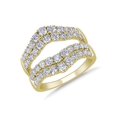 thumbnail image 1 of 1.00 T.C.W Round Shape Natural Diamond Latest Design Wedding Band for Ladies Solid 14K Yellow Gold Size 8, 1 of 7