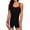 Black/RED, variant on Attraco Women's One Piece Athletic Swimsuits Boyleg Sports Swimwear