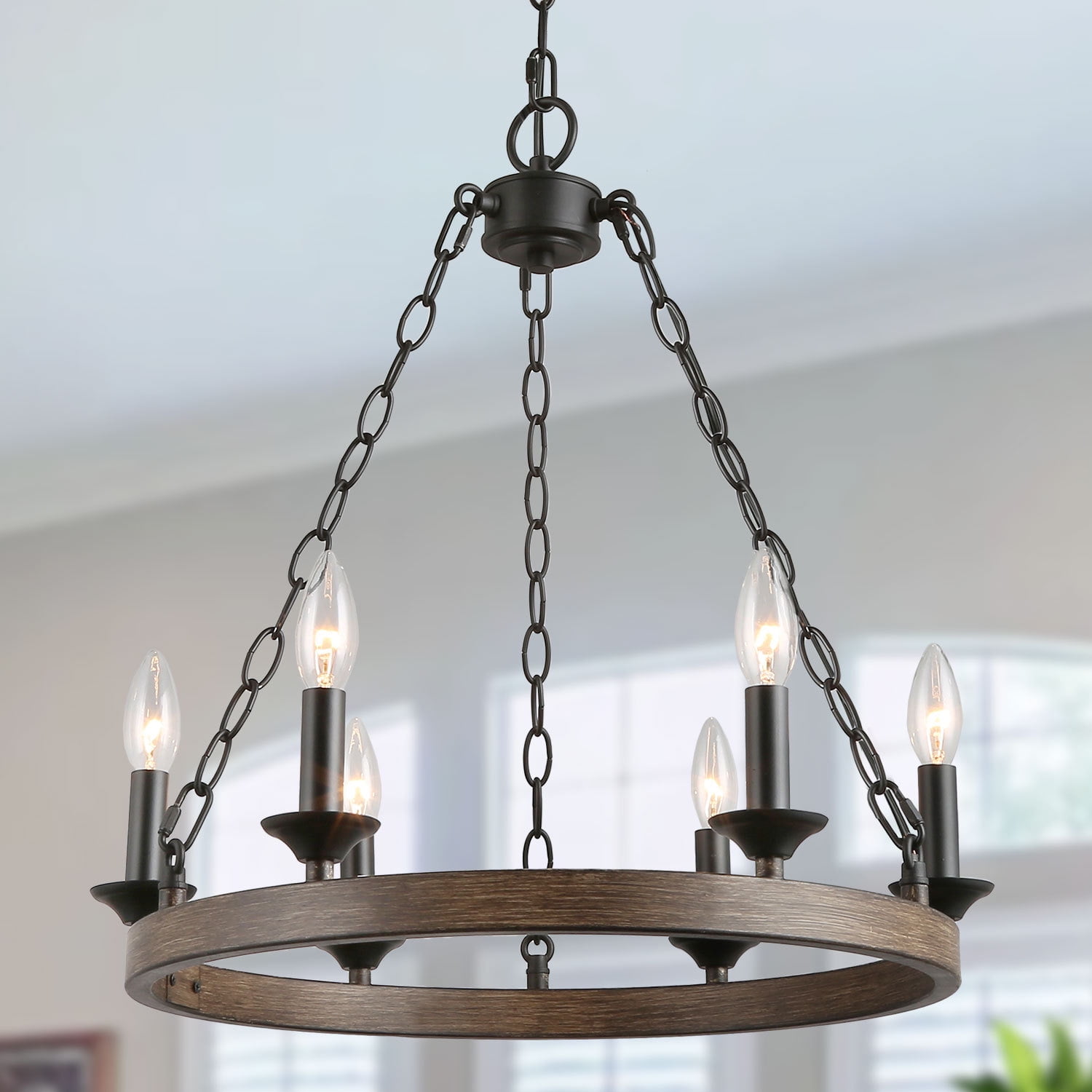 Wagon wheel pendant light Clearance
