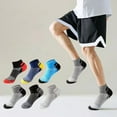 thumbnail image 2 of Lifetechs 5 Pairs Men Basketball Socks Sweat Absorbent Breathable Socks Low-Cut Anti-slip Ankle Socks for Daily Wear Sports Yoga, 2 of 8