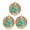 3pcs A, variant on Dserfhy Ocean-Inspired Christmas Ornament Sea Glass Shell Resin Tree with Starfish Topper Coastal Christmas Hanging Decoration for Tree Car Mirror Decor