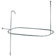 thumbnail image 2 of Kingston Brass ABT1040-1 Oval-Shape Shower Riser With Enclosure - Polished Chrome, 2 of 4