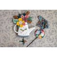 thumbnail image 2 of P1992 Swinging Pendulum Clock Blossoms 17.5 Inches X 11 Inches, 2 of 2