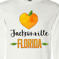 thumbnail image 4 of Inktastic Jacksonville Florida Orange in Heart Long Sleeve T-Shirt, 4 of 5