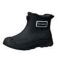 thumbnail image 3 of Crunowin Women's Ankle Rain Boots, All-Season Wear Short Low-Cut Non-Slip Everyday Outdoor Shoes Black 7, 3 of 9