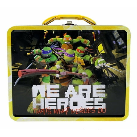 Teenage Mutant Ninja Turtles Square Tin Stationery or Small Lunch Box -