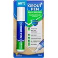 thumbnail image 1 of Rotulador blanco para azulejos Grout Pen: pintura impermeable para lechada, colorante para lechada para azulejos y bolígrafo sellador, blanco, punta ancha de 15 mm (20 ml), 1 of 9