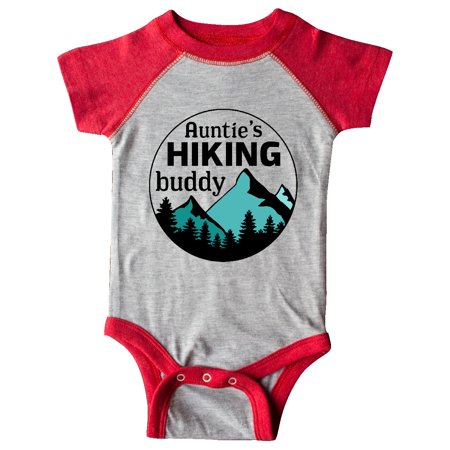 

Inktastic Auntie s Hiking Buddy with Mountains and Trees Gift Baby Boy or Baby Girl Bodysuit