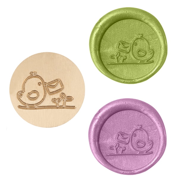 Wdftyju El sello de cera de 25 mm puede reemplazar la cabeza redonda de cobre para la decoración de sellos (DW14 Chick) Wdftyju 4th7rq2xr2pb3ra3D09