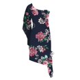 thumbnail image 4 of SMihono Robe d'Été Bohème pour Femmes Grande Taille Mode Décontractée Sans Manches une Épaule en Chiffon Uni Robe Slim, 4 of 5