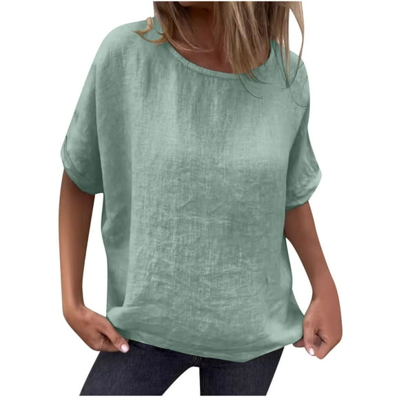 Bogo Cute White Vacation Tops For Women Womens Tops Casual Fall Womens Blouses Dressy Casual Sexy Pajama T Shirts For Women Soft Cotton