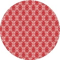 thumbnail image 1 of Ahgly Company Machine Washable Indoor Round Transitional Light Coral Pink Area Rugs, 4' Round, 1 of 7