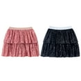 thumbnail image 4 of 2-9T Toddler Little Girls Ruffle Floral Skirt Big Girl High Waisted Tiered Short Mini Skater Skirts, 4 of 4