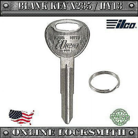 New Ilco Key For Hyundai Accent 1995-1999 - Blank HY13 / X235