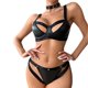 thumbnail image 1 of Gibobby Lenceria mujer sexy Camisola de lencería para mujer, con corte de red entrecruzado, sin mangas, sexy, vestido de peluche(Negro, M), 1 of 5
