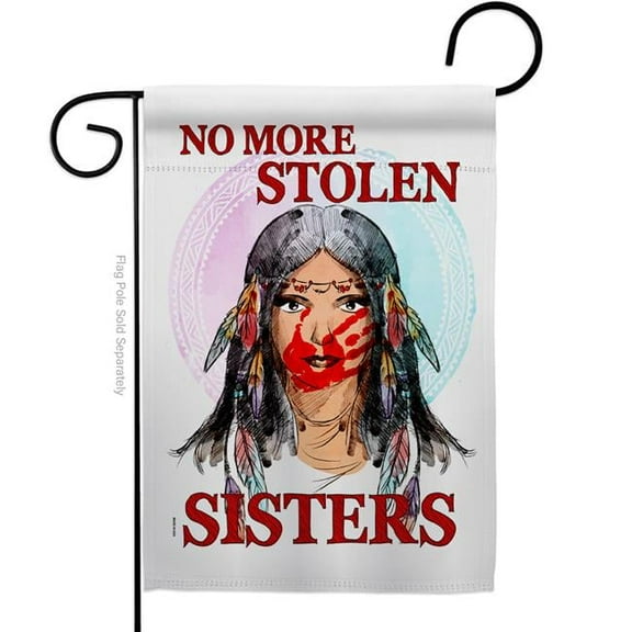 USA Decoration G170215-BO No Stolen Sister Support Cause 13 x 18.5 in. Double-Sided Decorative Vertical Garden Flags for House Decoration Banner Yard Gift