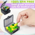 thumbnail image 5 of BlinkL 4/6/8 Packs Pocket Tiny Pill Case Single Daily Small Pill Container Travel Medicine Holder Cute Portable Personal Medicine Dispensers Organizers for Purse Pills Vitamin Supplements, 5 of 7