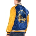 thumbnail image 2 of Men's Starter Royal/Gold Golden State Warriors Renegade Satin Full-Snap Varsity Jacket, 2 of 2