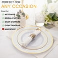 thumbnail image 6 of 400PCS Pre Rolled Silver Plastic Silverware Sets - Heavy Duty Silver Cutlery - Include 100 Pack Wrapped Disposable Utensils with Napkins for Parties & Dinners & Weddings, 6 of 9