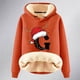 thumbnail image 4 of WILLBEST Sudadera con Capucha y Estampado Navideño de Mujer, con Espalda de Lana, Cálida, de Lana, Ideal para El Invierno Modelo 1117 Mediana, 4 of 4