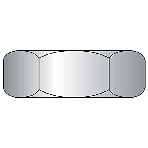 Hex Jam Nut - 5/8-11 - Low Carbon Steel - Zinc CR+3 - UNC - Pkg of 50 - Brighton