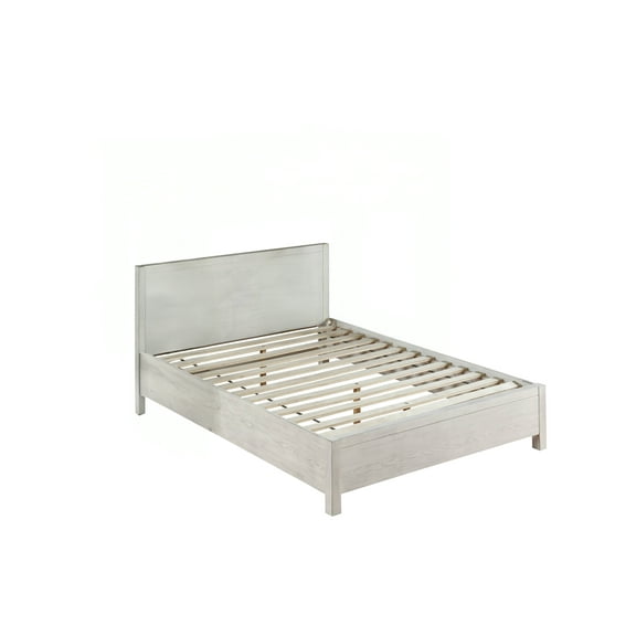 BD00615Q Queen Bed - Weathered White Finish, Celerina (1Set/2Ctn)