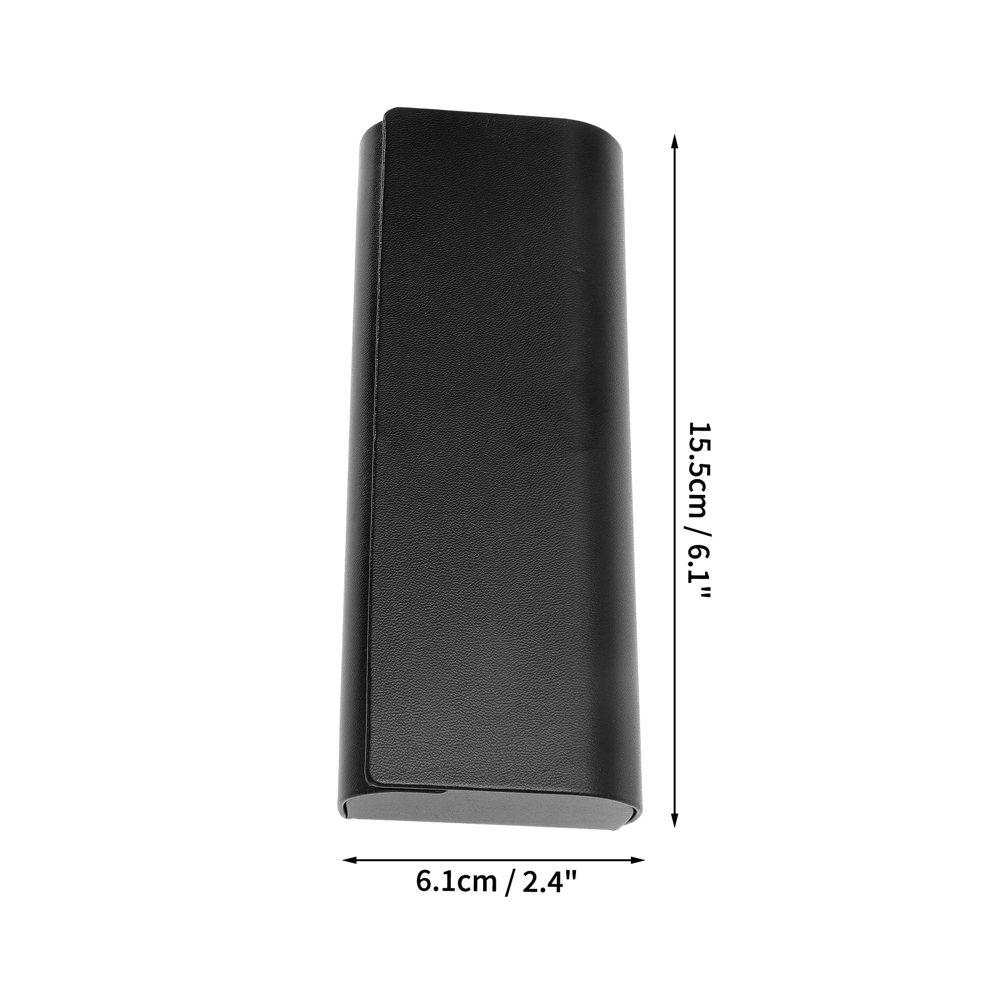 Unique Bargains Eyeglasses Case Portable Eyeglasses Storage 6.1"x2.4"x1.22" Black