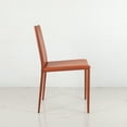 thumbnail image 3 of Chaise Latérale Moderne en Cuir Enduit Prima - Qualité Contractuelle, 3 of 6