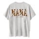 thumbnail image 3 of Tops Cortos para las Mujeres, Doble Cara Impreso Cuello Redondo Gota Hombro Camiseta, Top Estirable Casual, 3 of 5